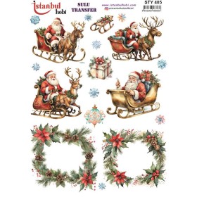 STY405 Yılbaşı Sulu Transfer Kağıdı (25x35)