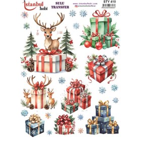 STY410 Yılbaşı Sulu Transfer Kağıdı (25x35)