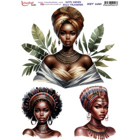 KST100 Koyu Zemin Sulu Transfer Kağıdı (25x35)