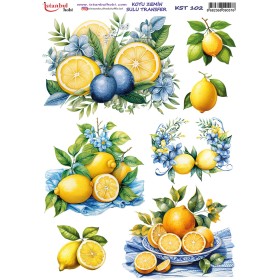 KST102 Koyu Zemin Sulu Transfer Kağıdı (25x35)