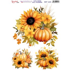 KST104 Koyu Zemin Sulu Transfer Kağıdı (25x35)