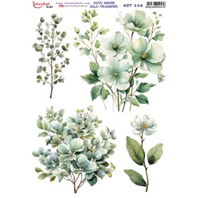 KST118 Koyu Zemin Sulu Transfer Kağıdı (25x35)