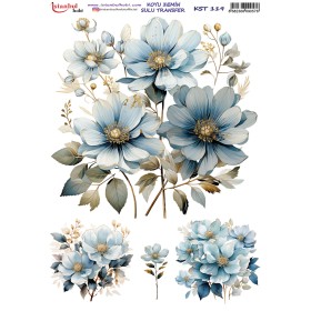 KST119 Koyu Zemin Sulu Transfer Kağıdı (25x35)