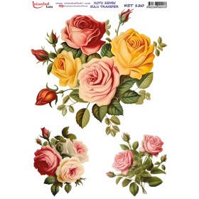 KST120 Koyu Zemin Sulu Transfer Kağıdı (25x35)