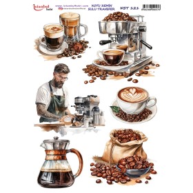 KST121 Koyu Zemin Sulu Transfer Kağıdı (25x35)