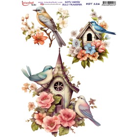 KST126 Koyu Zemin Sulu Transfer Kağıdı (25x35)