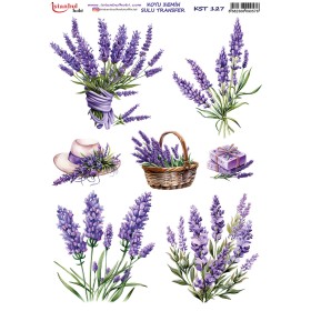 KST127 Koyu Zemin Sulu Transfer Kağıdı (25x35)