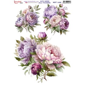 KST128 Koyu Zemin Sulu Transfer Kağıdı (25x35)