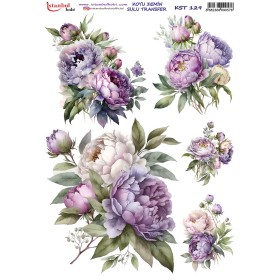 KST129 Koyu Zemin Sulu Transfer Kağıdı (25x35)