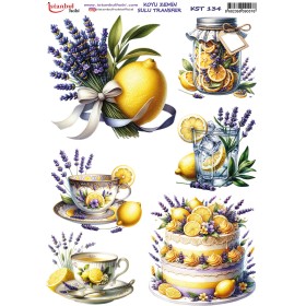 KST134 Koyu Zemin Sulu Transfer Kağıdı (25x35)