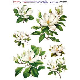 KST136 Koyu Zemin Sulu Transfer Kağıdı (25x35)