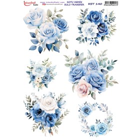 KST140 Koyu Zemin Sulu Transfer Kağıdı (25x35)