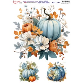 KST141 Koyu Zemin Sulu Transfer Kağıdı (25x35)