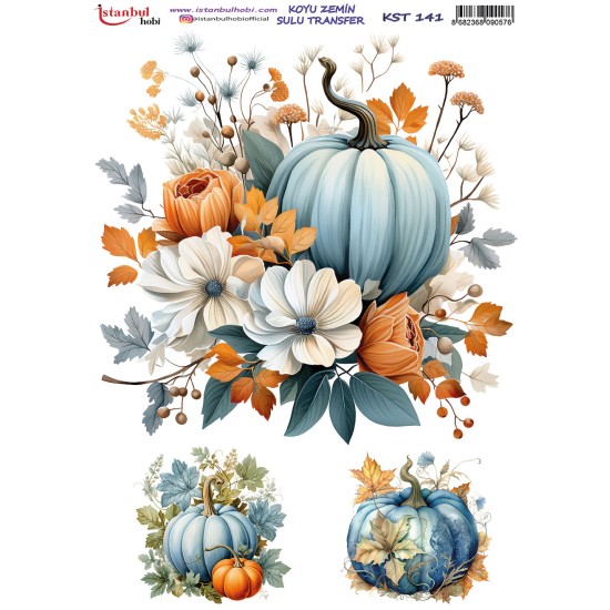 KST141 Koyu Zemin Sulu Transfer Kağıdı (25x35)