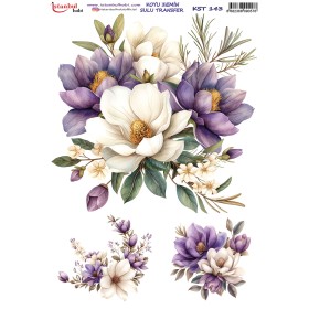 KST143 Koyu Zemin Sulu Transfer Kağıdı (25x35)