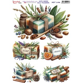 KST146 Koyu Zemin Sulu Transfer Kağıdı (25x35)