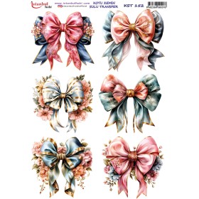 KST152 Koyu Zemin Sulu Transfer Kağıdı (25x35)