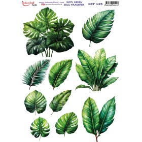 KST153 Koyu Zemin Sulu Transfer Kağıdı (25x35)