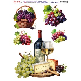 KST155 Koyu Zemin Sulu Transfer Kağıdı (25x35)