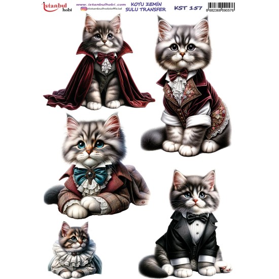 KST157 Koyu Zemin Sulu Transfer Kağıdı (25x35)