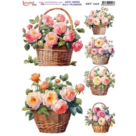 KST163 Koyu Zemin Sulu Transfer Kağıdı (25x35)