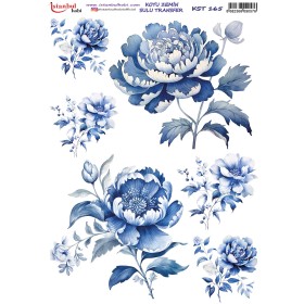 KST165 Koyu Zemin Sulu Transfer Kağıdı (25x35)