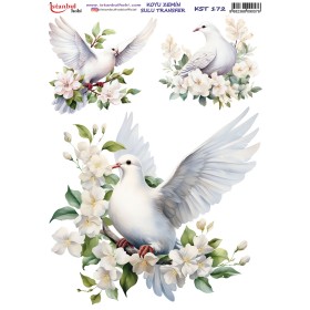 KST172 Koyu Zemin Sulu Transfer Kağıdı (25x35)