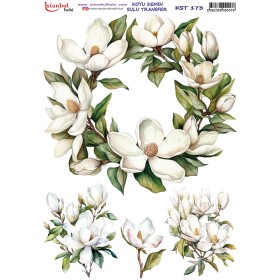 KST173 Koyu Zemin Sulu Transfer Kağıdı (25x35)