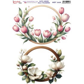 KST183 Koyu Zemin Sulu Transfer Kağıdı (25x35)