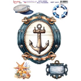 KST189 Koyu Zemin Sulu Transfer Kağıdı (25x35)