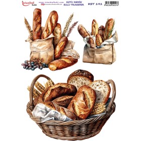 KST191 Koyu Zemin Sulu Transfer Kağıdı (25x35)