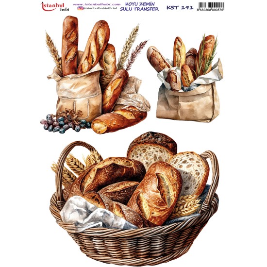 KST191 Koyu Zemin Sulu Transfer Kağıdı (25x35)