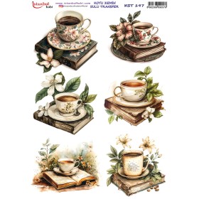 KST197 Koyu Zemin Sulu Transfer Kağıdı (25x35)