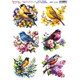 KST199 Koyu Zemin Sulu Transfer Kağıdı (25x35)