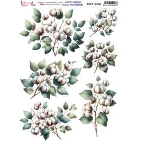 KST206 Koyu Zemin Sulu Transfer Kağıdı (25x35)