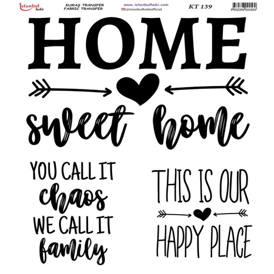 KT139 Kumaş Transfer Kağıdı (20x20)