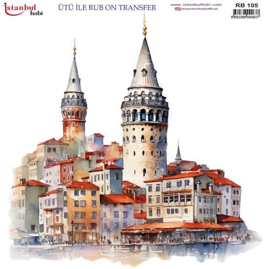 RB105 Rub On Transfer Kağıdı 30x30 (Ütü İle)