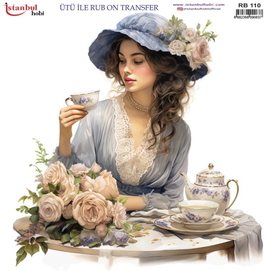 RB110 Rub On Transfer Kağıdı 30x30 (Ütü İle)