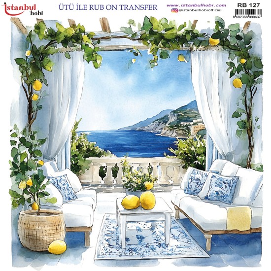 RB127 Rub On Transfer Kağıdı 30x30 (Ütü İle)