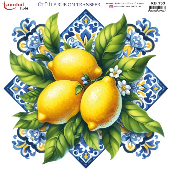 RB133 Rub On Transfer Kağıdı 30x30 (Ütü İle)