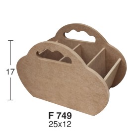 F749 Oval Kaşıklık Ahşap Boyanabilir Obje