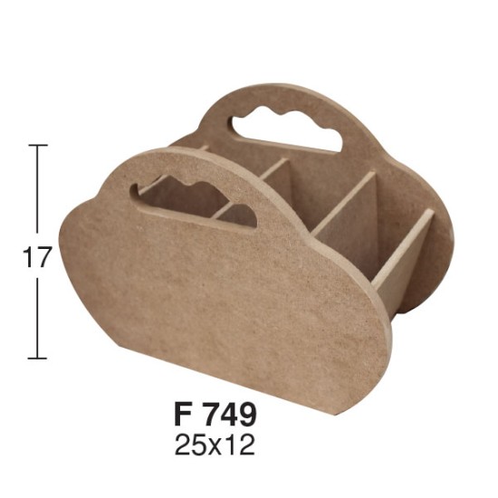 F749 Oval Kaşıklık Ahşap Boyanabilir Obje