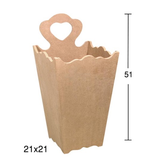 F757 Düz Şemsiyelik Ahşap Boyanabilir Obje