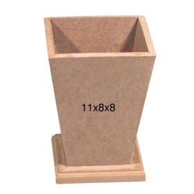 F767 Yayvan Kalemlik Ahşap Boyanabilir Obje