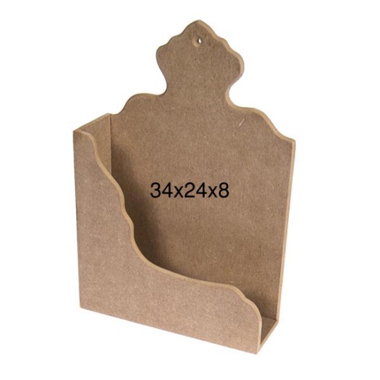 F805 Duvar Kuranlığı Ahşap Boyanabilir Obje