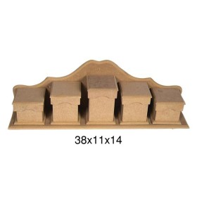 F810 Takım Baharatlık Ahşap Boyanabilir Obje