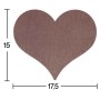 H45 18 mm İçi Dolu Kalp Ahşap Boyanabilir Obje