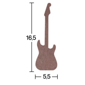 H94 18 mm Elektro Gitar Ahşap Boyanabilir Obje