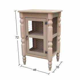 HD01 Home Decor 72cm Telli Dolap Ahşap Boyanabilir Obje