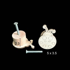 KLP16 Tekli Kulp Ahşap Boyanabilir Obje